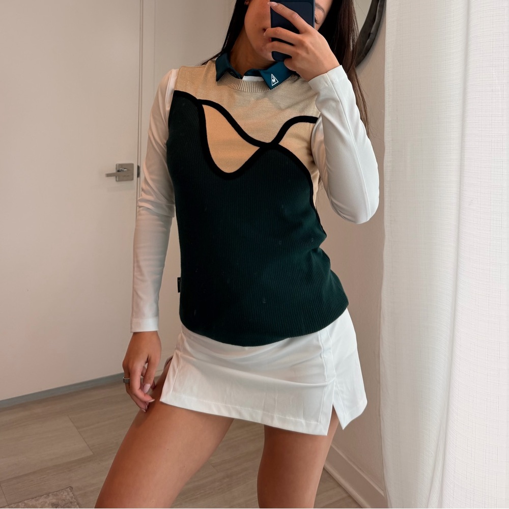 Le Coq Sportif golf collection top + vest set